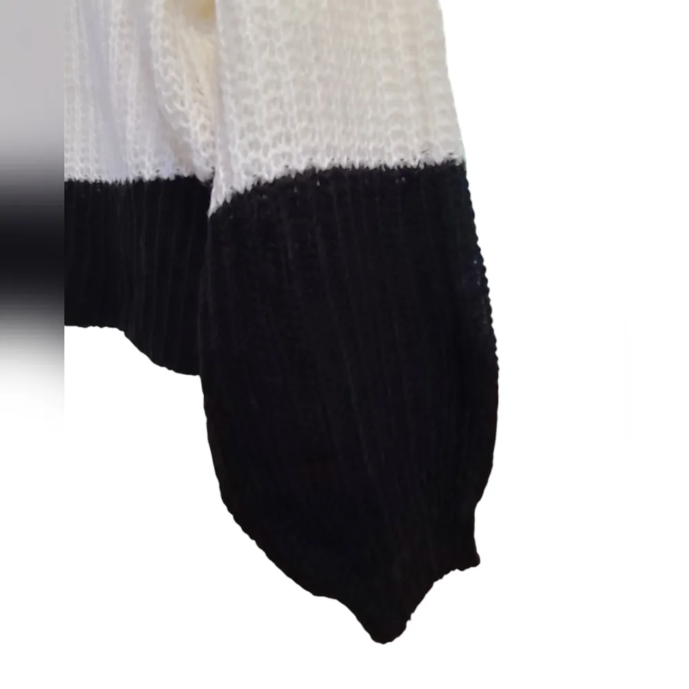 Derek Heart size 2X Black/White Sweater - Picture 6 of 9